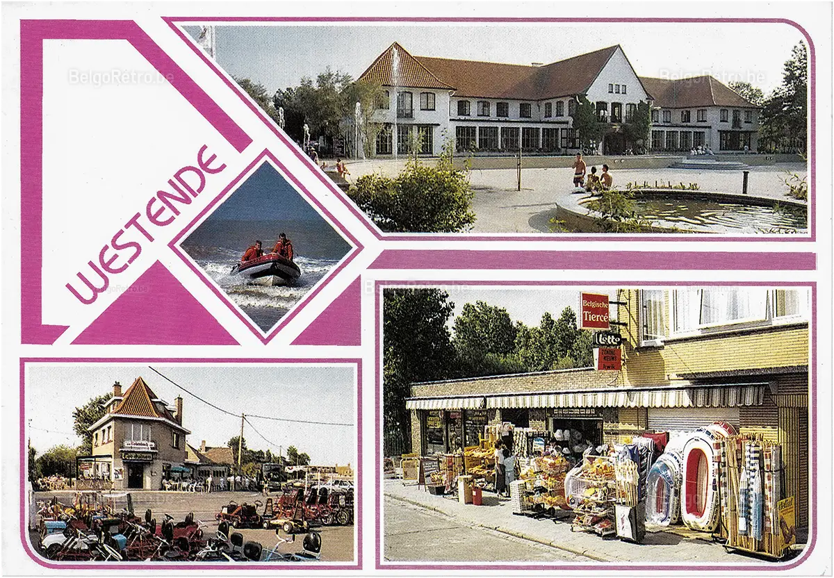 WESTENDE Groeten uit Un bonjour de Greetings from Grüsse aus WESTENDE   © a. van mieghem - B.8400 oostende - tel: 059/70.86.22 